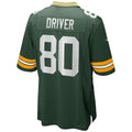 Tocy GB.Packers #80 Donald Driver Green Game Retired Player Jersey