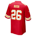 tocy KC.Chiefs #26 Deon Bush Red Game Player Jersey