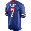 Tocy B.Bills #7 Doug Flutie Royal Game Retired Player Jersey