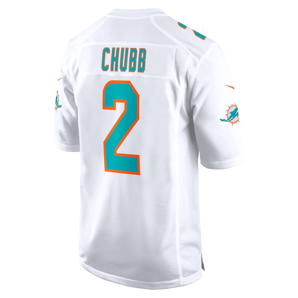 Tocy M.Dolphins #2 Bradley Chubb White Game Player Jersey