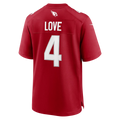 tocy A.Cardinals #4 Jeremiyah Love Red Game Player Stitched Jersey