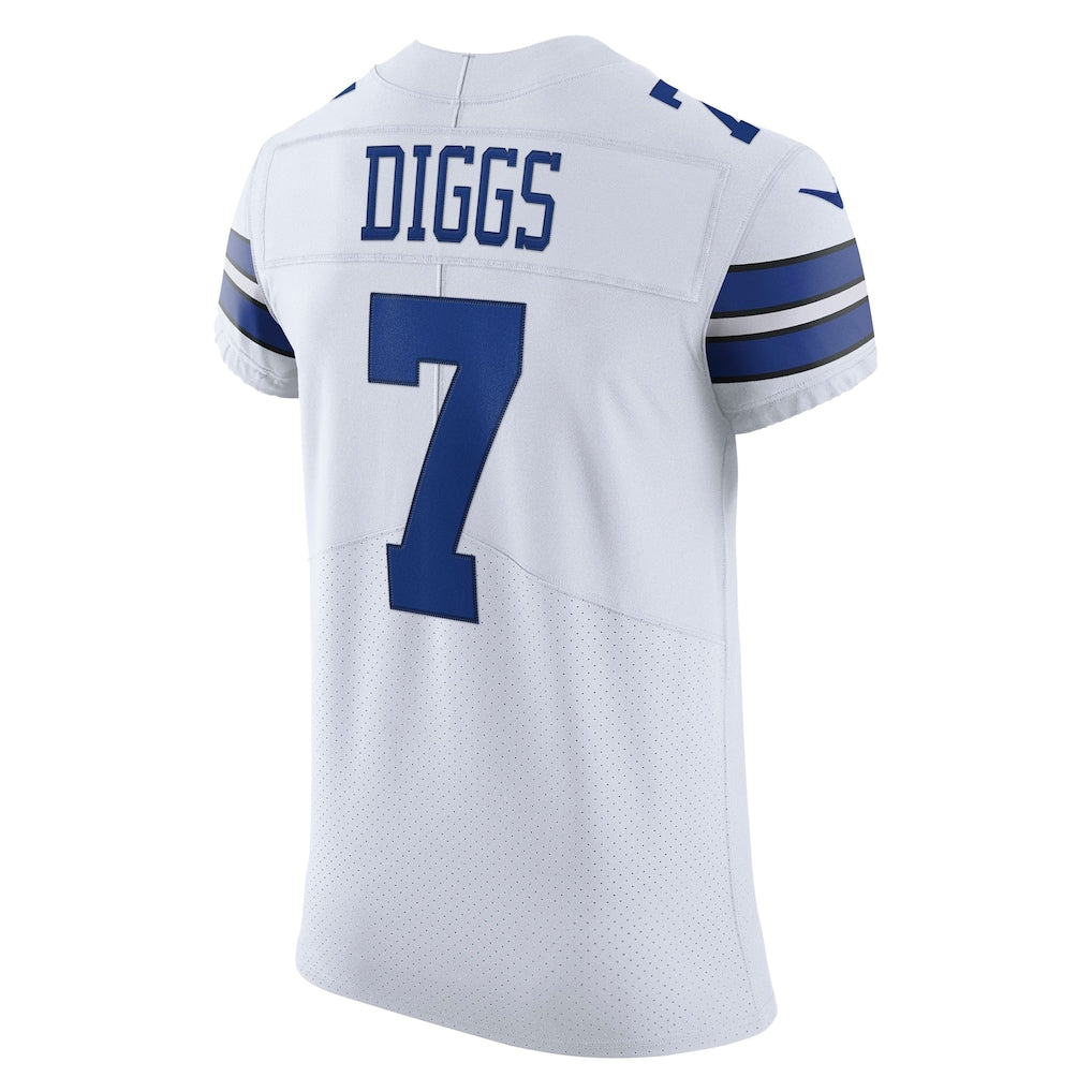 Tocy D.Cowboys #7 Trevon Diggs White Alternate Vapor Elite Jersey