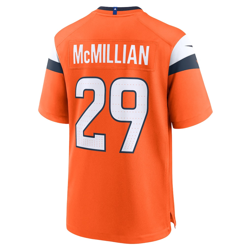 Tocy D.Broncos #29 Ja'Quan McMillian Orange Team Game Jersey