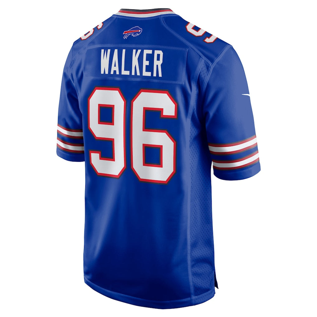 Tocy B.Bills #96 Deone Walker Royal Team Game Jersey