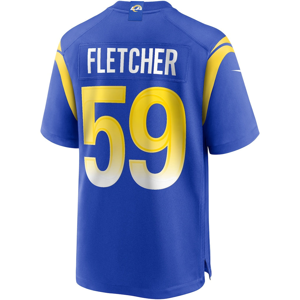 tocy LA.Rams #59 London Fletcher Royal Game Retired Player Jersey