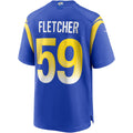 tocy LA.Rams #59 London Fletcher Royal Game Retired Player Jersey