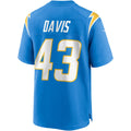 Johmsee LA.Chargers #43 Michael Davis Powder Blue Game Jersey