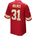 tocy KC.Chiefs #31 Priest Holmes Red Game Retired Player Jersey