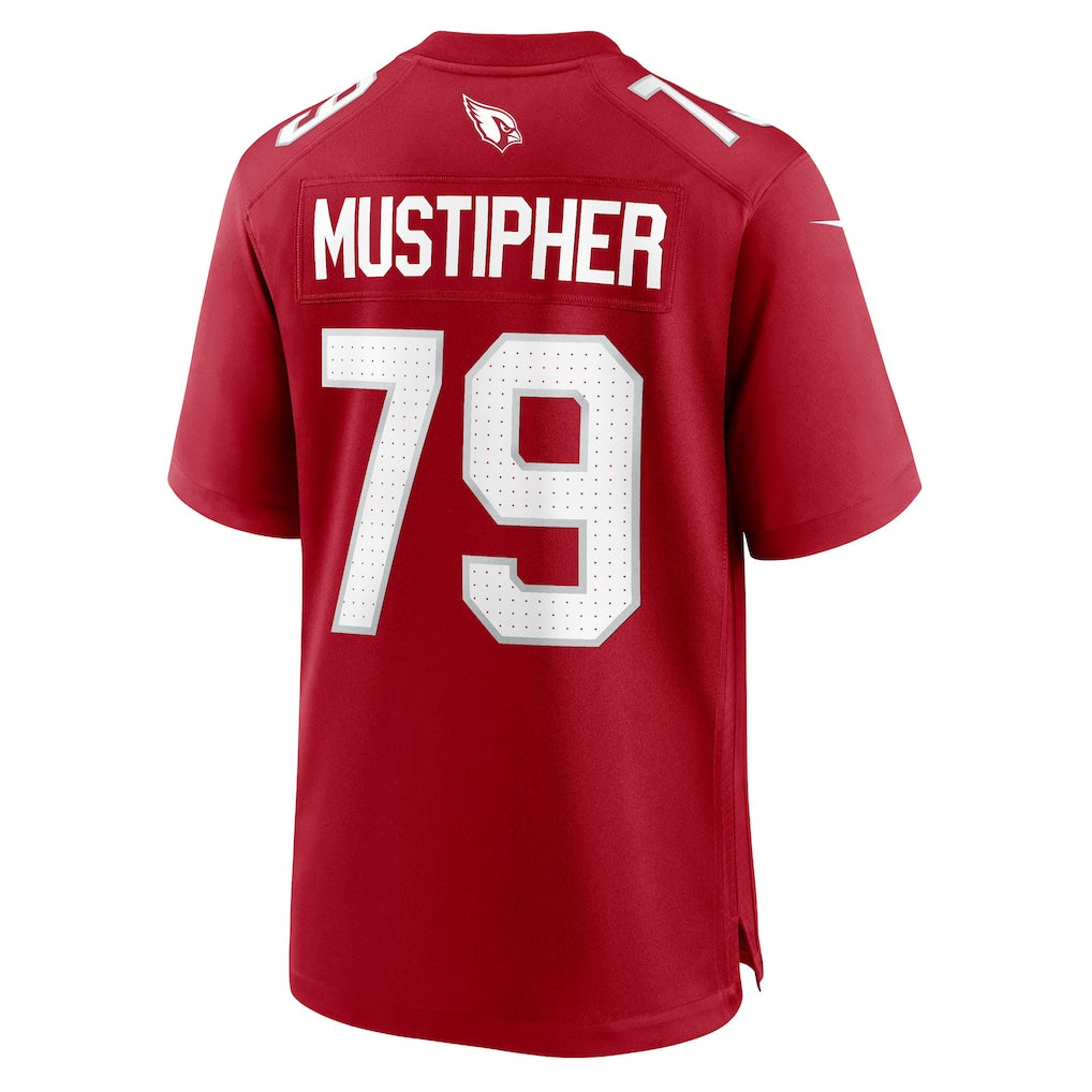 Tocy A.Cardinals #79 PJ Mustipher Cardinal Team Game Jersey