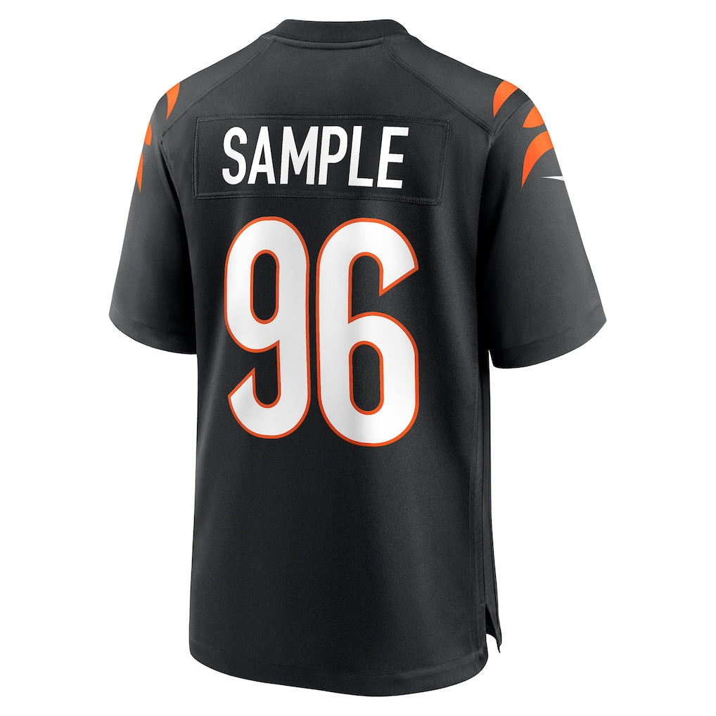 Tocy C.Bengals #96 Cam Sample Black Game Jersey