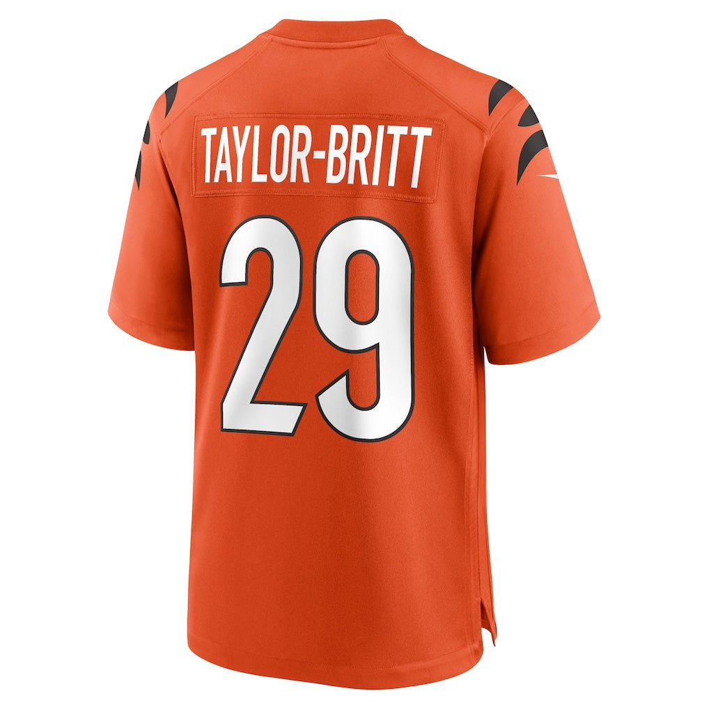 Tocy C.Bengals #29 Cam Taylor-Britt Orange Alternate Game Jersey