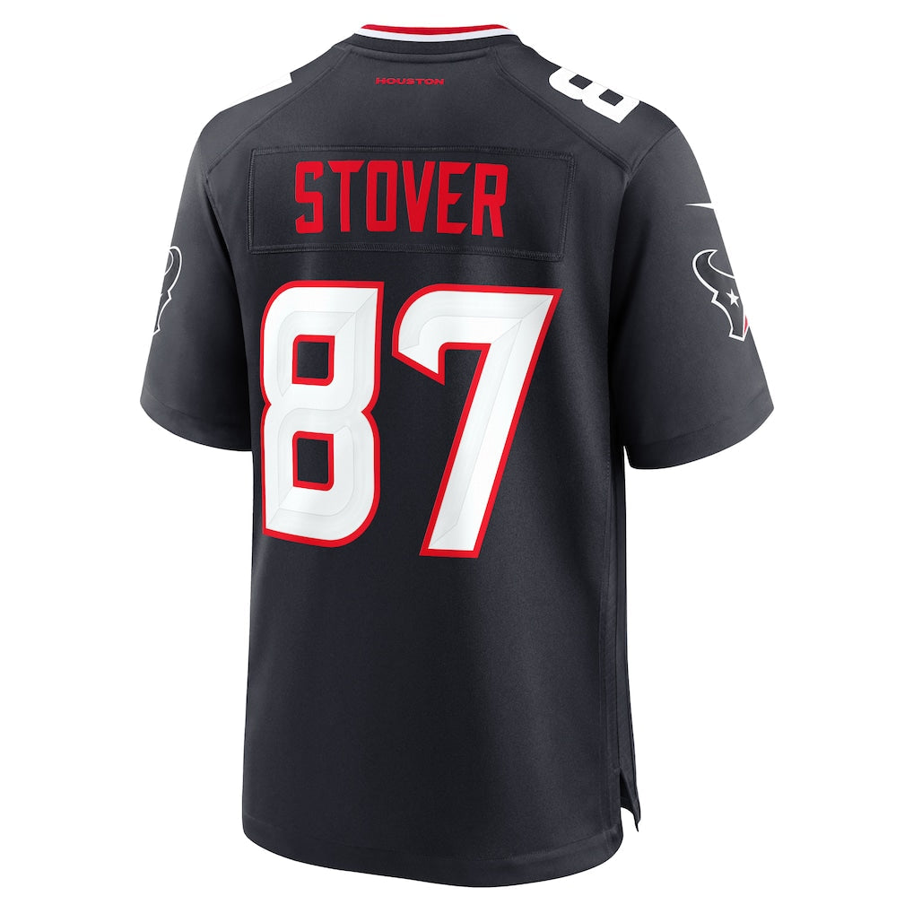 Tocy H.Texans #87 Cade Stover Navy Game Jersey