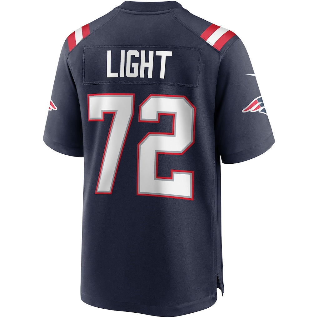 Tocy NE.Patriots #72 Matt Light Navy Game Retired Player Jersey