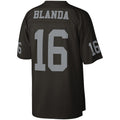 tocy LV.Raiders #16 George Blanda Mitchell & Ness Black Legacy Replica Jersey