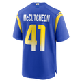 tocy LA.Rams #41 Cameron McCutcheon Royal Game Jersey