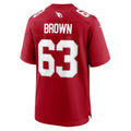 Tocy A.Cardinals #63 Evan Brown Cardinal Team Game Jersey