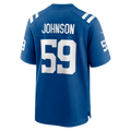 Tocy IN.Colts #59 Buddy Johnson Royal Team Game Jersey