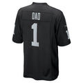 tocy LV.Raiders #1 Dad Black Game Jersey