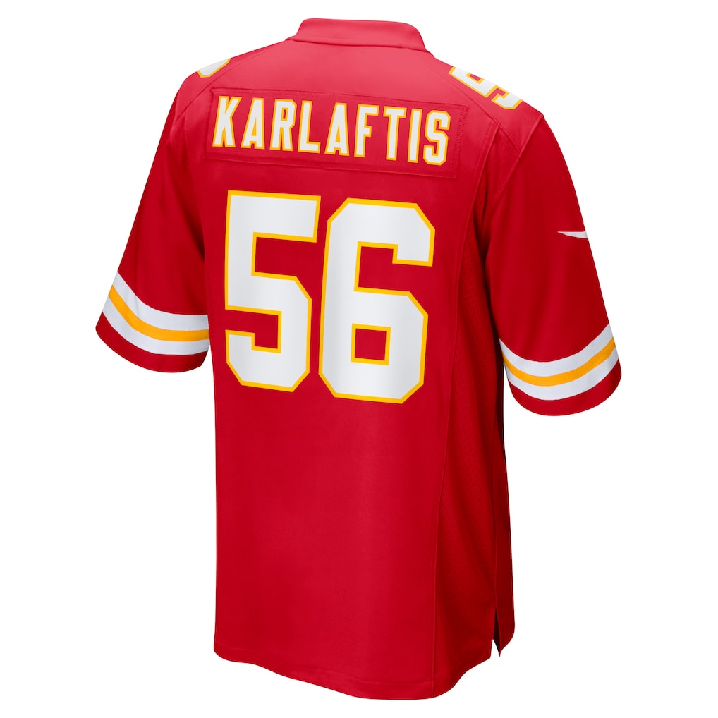 tocy KC.Chiefs #56 George Karlaftis Red Player Game Jersey