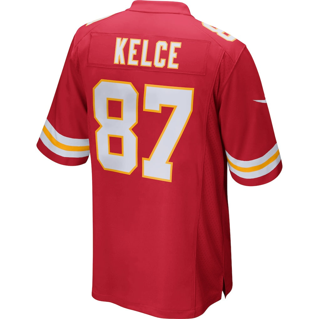 tocy KC.Chiefs #87 Travis Kelce Red Game Jersey