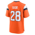 Tocy D.Broncos #28 Tyler Badie Orange Team Game Jersey