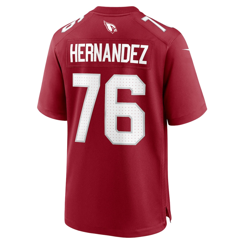 Tocy A.Cardinals #76 Will Hernandez Cardinal Team Game Jersey