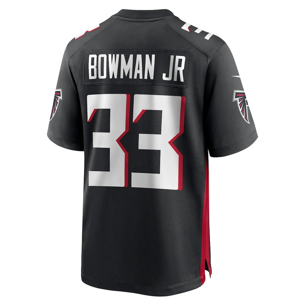Tocy A.Falcons #33 Billy Bowman Jr. Black Team Game Jersey