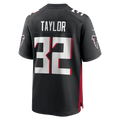 Tocy A.Falcons #32 Keith Taylor Black Team Game Jersey