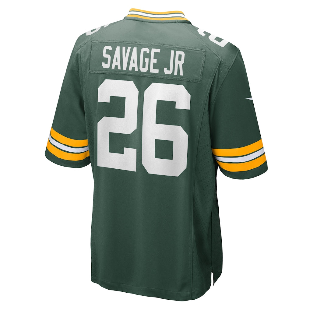 Tocy GB.Packers #26 Darnell Savage Jr. Green Game Jersey