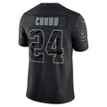 Tocy C.Browns #24 Nick Chubb Black RFLCTV Limited Jersey