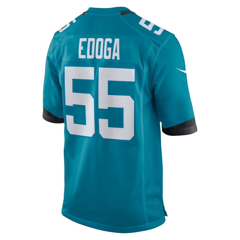 Tocy J.Jaguars #55 Chuma Edoga Teal Team Game Jersey
