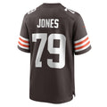 Tocy C.Browns #79 Dawand Jones Brown Team Game Jersey