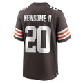 Tocy C.Browns #20 Greg Newsome II Brown Game Jersey