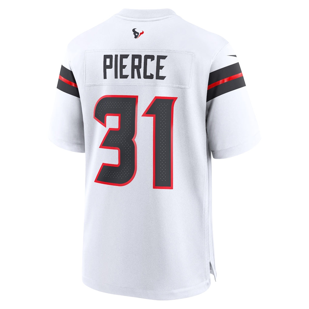 Tocy H.Texans #31 Dameon Pierce White Game Jersey