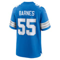 Tocy D.Lions #55 Derrick Barnes Blue Team Game Jersey