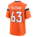 Tocy D.Broncos #63 Alex Palczewski Orange Team Game Jersey