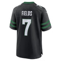 Tocy NY.Jets #7 Justin Fields Stealth Black Game Jersey
