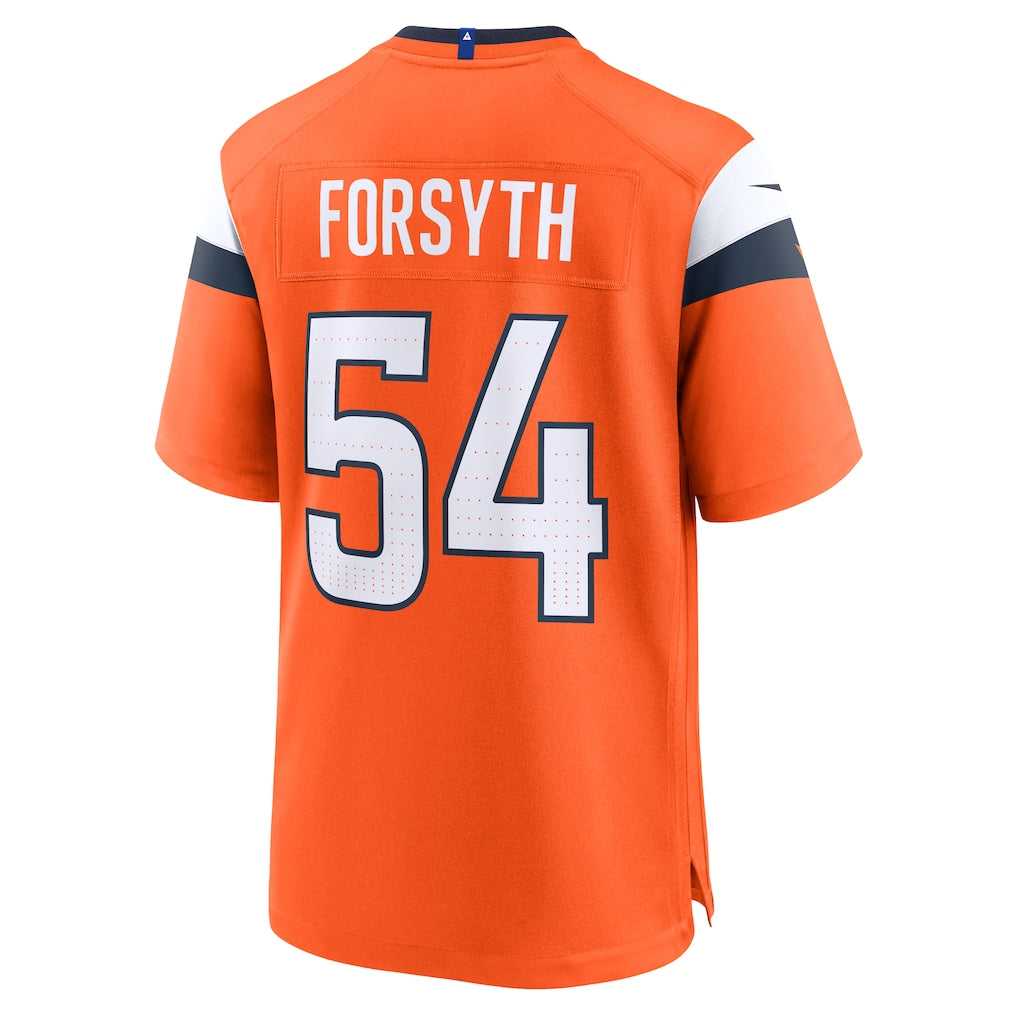 Tocy D.Broncos #54 Alex Forsyth Orange Team Game Jersey