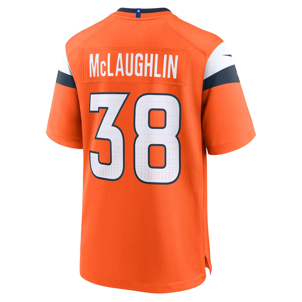 Tocy D.Broncos #38 Jaleel McLaughlin Orange Alternate Game Jersey