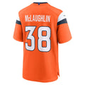 Tocy D.Broncos #38 Jaleel McLaughlin Orange Alternate Game Jersey