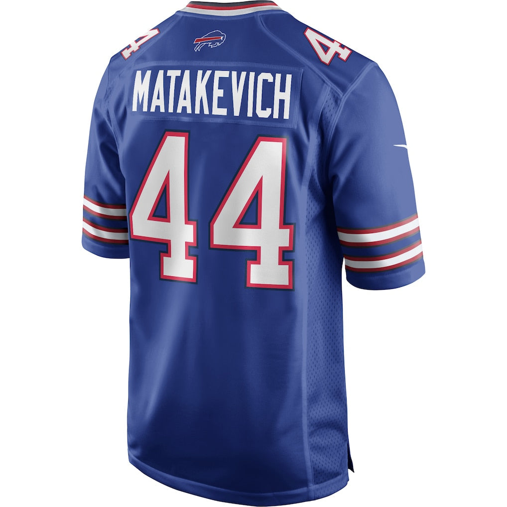 Tocy B.Bills #44 Tyler Matakevich Royal Team Game Jersey