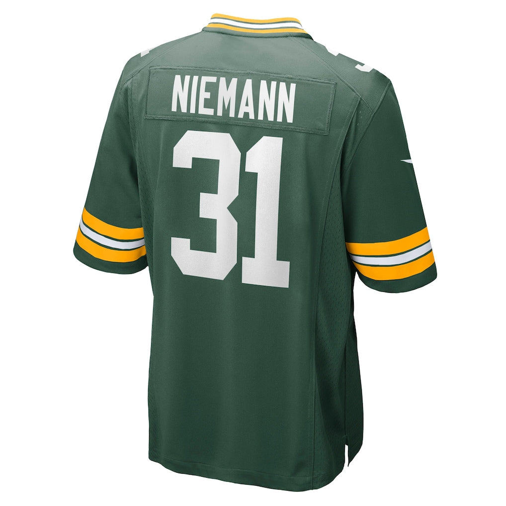 Tocy GB.Packers #31 Nick Niemann Green Team Game Jersey