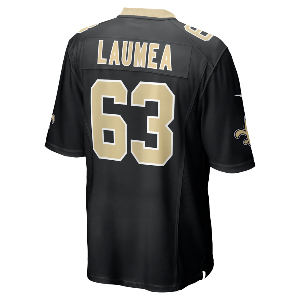Tocy NO.Saints #63 Sataoa Laumea Black Team Game Jersey