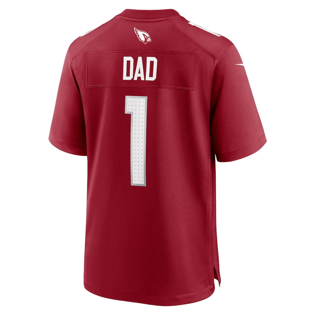 Tocy A.Cardinals #1 Dad Cardinal Team Game Jersey