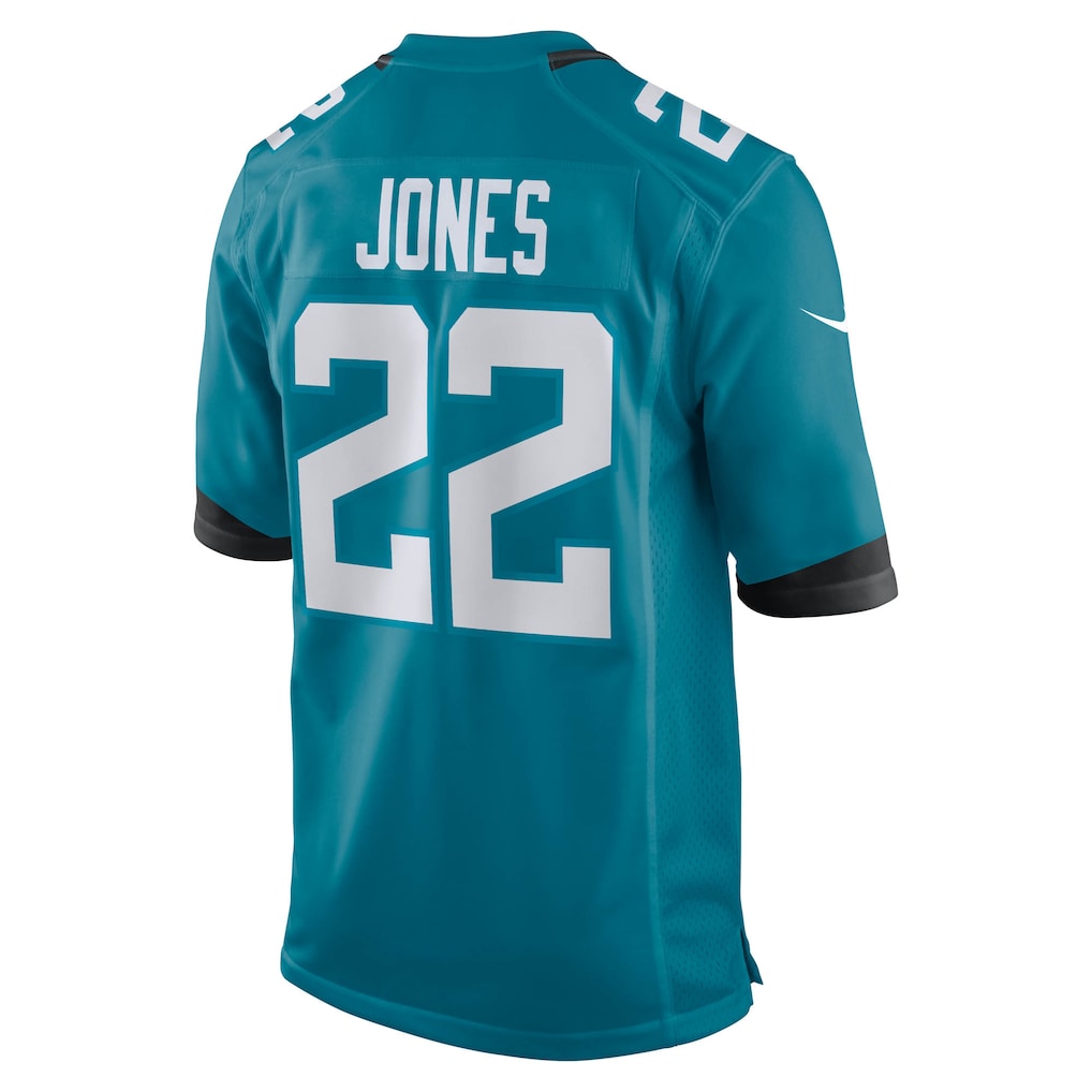 Tocy J.Jaguars #22 Jarrian Jones Teal Team Game Jersey