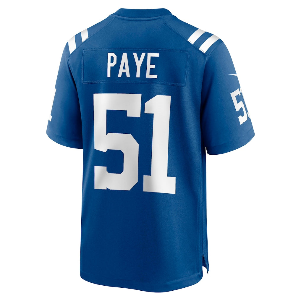 Tocy IN.Colts #51 Kwity Paye Royal Game Jersey