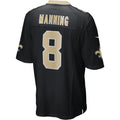 Tocy NO.Saints #8 Archie Manning Black Game Retired Player Jersey