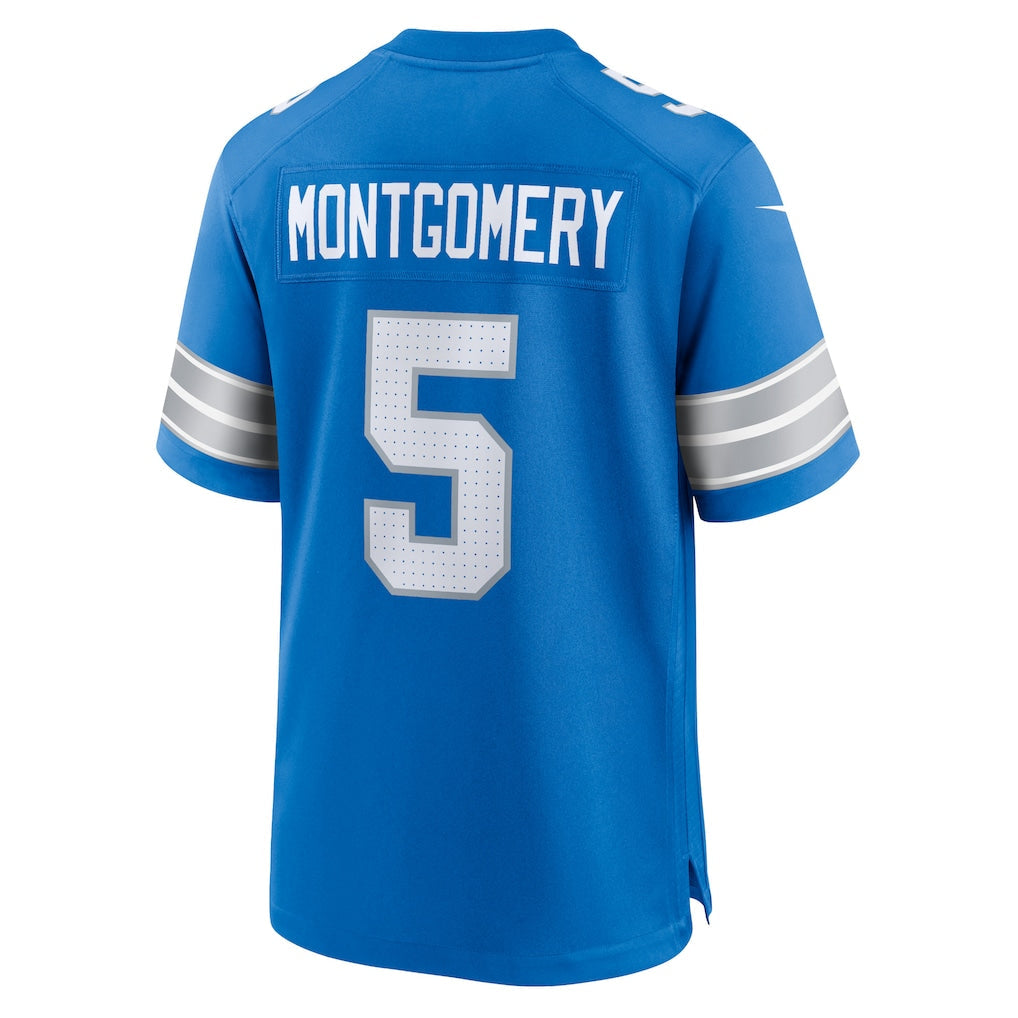 Tocy D.Lions #5 David Montgomery Blue Game Jersey
