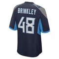 Tocy T.Titans #48 Beau Brinkley Navy Game Jersey
