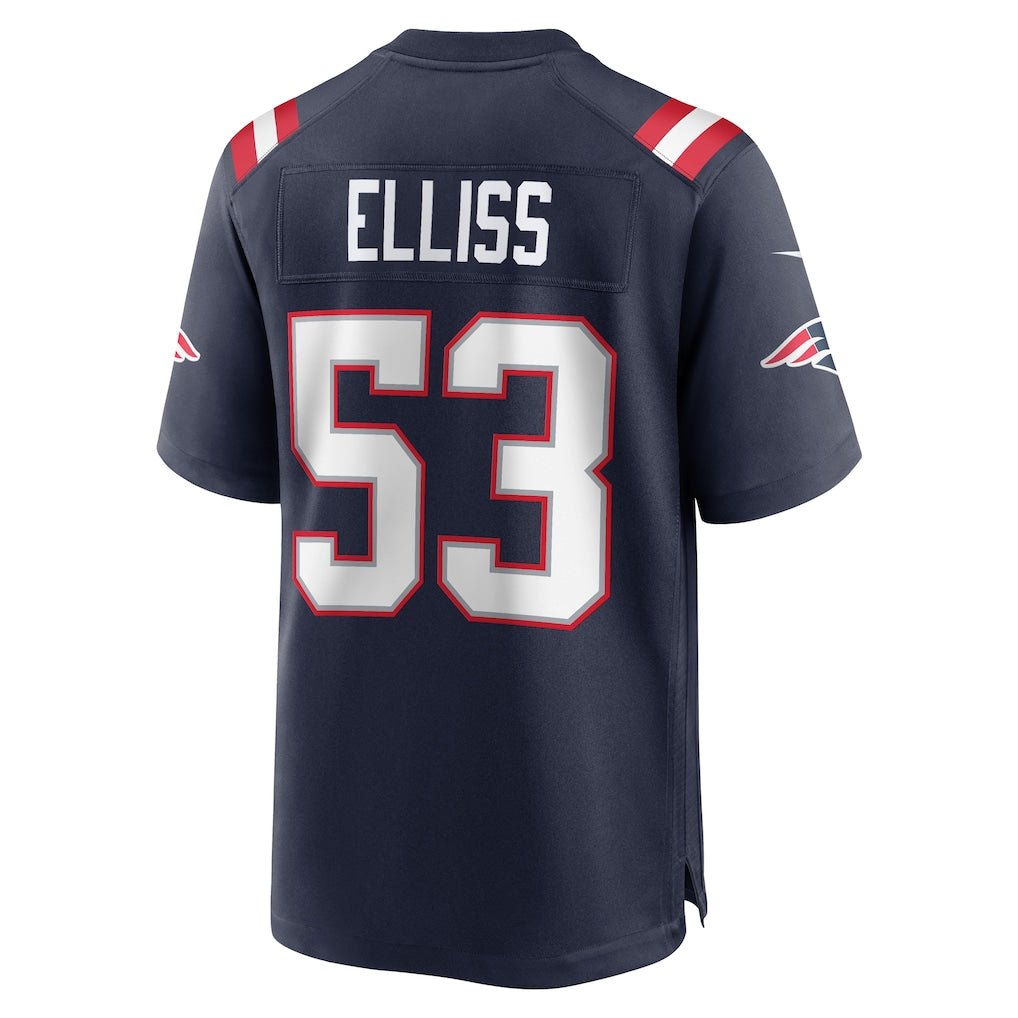 Tocy NE.Patriots #53 Christian Elliss Navy Game Retired Player Jersey